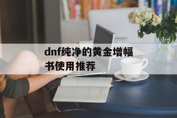 dnf纯净的黄金增幅书使用推荐