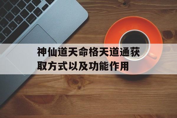 神仙道天命格天道通获取方式以及功能作用