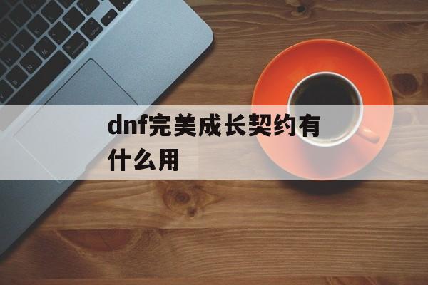 dnf完美成长契约有什么用