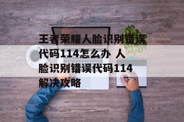 王者荣耀人脸识别错误代码114怎么办 人脸识别错误代码114解决攻略