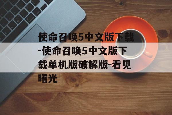 使命召唤5中文版下载-使命召唤5中文版下载单机版破解版-看见曙光