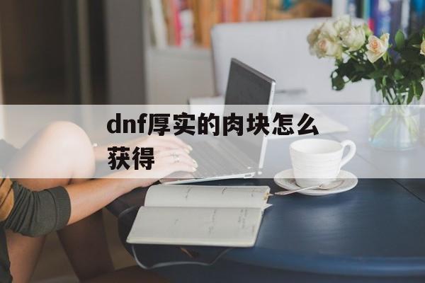 dnf厚实的肉块怎么获得