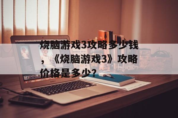 烧脑游戏3攻略多少钱，《烧脑游戏3》攻略价格是多少？