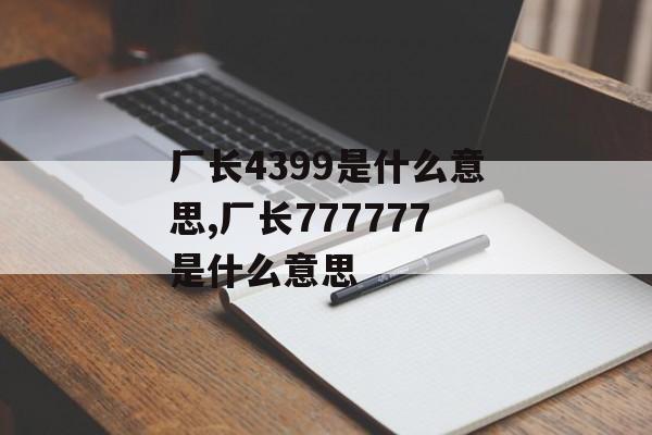 厂长4399是什么意思,厂长777777是什么意思