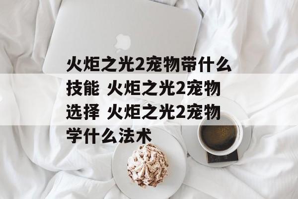 火炬之光2宠物带什么技能 火炬之光2宠物选择 火炬之光2宠物学什么法术