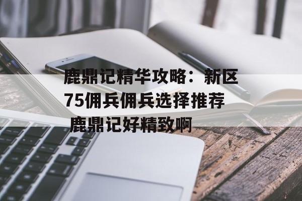 鹿鼎记精华攻略：新区75佣兵佣兵选择推荐 鹿鼎记好精致啊