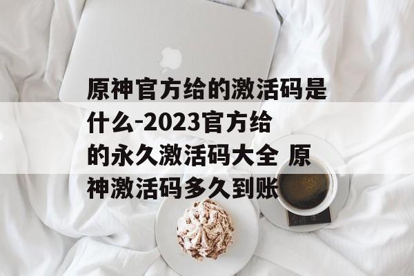 原神官方给的激活码是什么-2023官方给的永久激活码大全 原神激活码多久到账