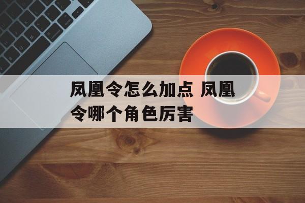 凤凰令怎么加点 凤凰令哪个角色厉害