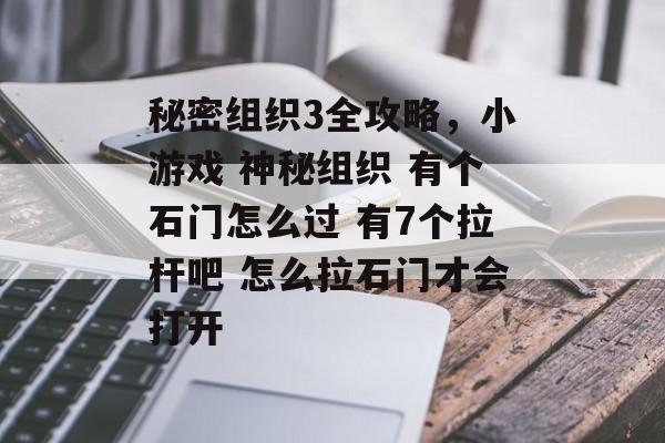 秘密组织3全攻略，小游戏 神秘组织 有个石门怎么过 有7个拉杆吧 怎么拉石门才会打开