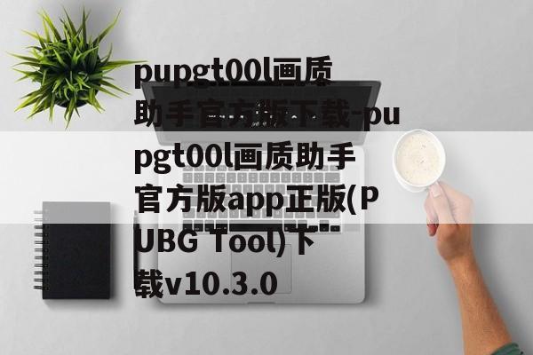 pupgt00l画质助手官方版下载-pupgt00l画质助手官方版app正版(PUBG Tool)下载v10.3.0