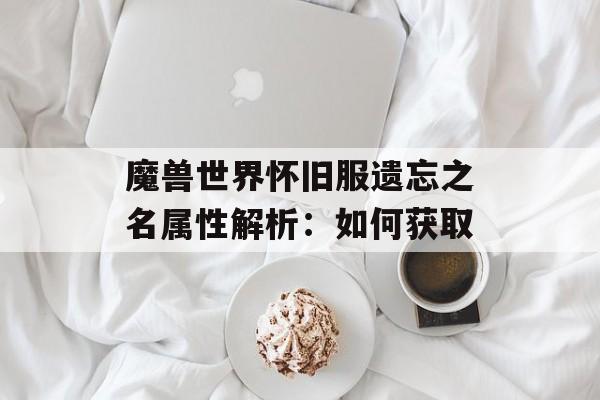 魔兽世界怀旧服遗忘之名属性解析：如何获取