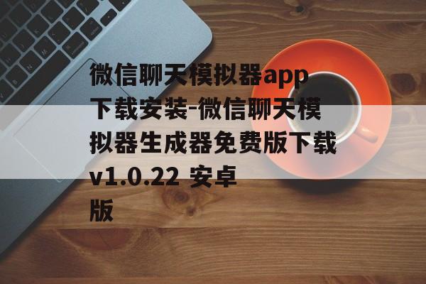 微信聊天模拟器app下载安装-微信聊天模拟器生成器免费版下载v1.0.22 安卓版